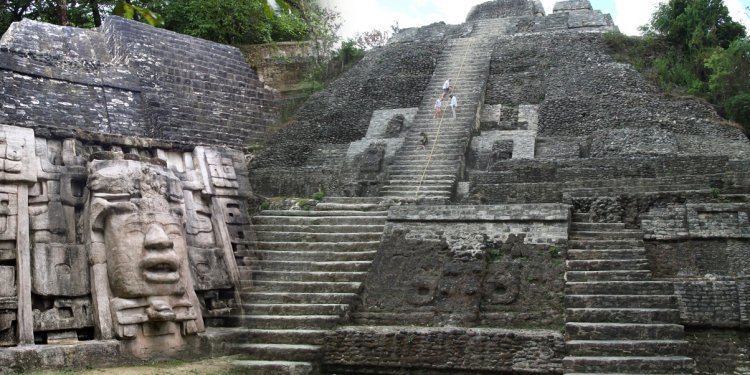 At Lamanai, most ceremonial
