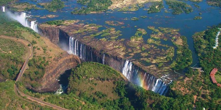 The Victoria Falls in Zimbabwe