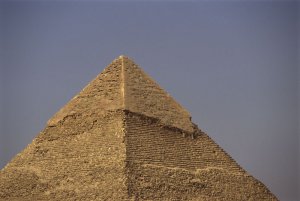 Casing rocks on Khafre's pyramid.
