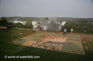 Entering Iguassu Falls