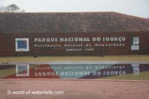 Entering the Brazilian part of Iguassu Falls