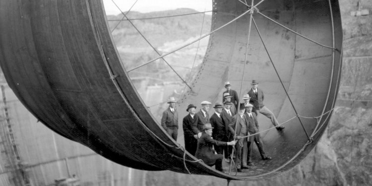Hoover Dam Being Built