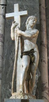 most well-known Jesus Statues: Cristo della Minerva, Rome, Italy