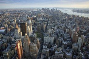 Panoramic picture of Manhattan seen from Empire State Building