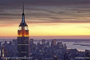 Picture of the Empire State Building and new york skyline