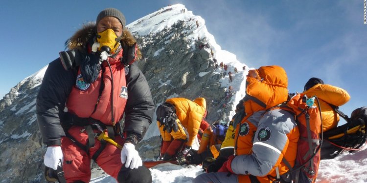 Sherpas on Mount Everest