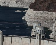 Lake formed by Hoover Dam